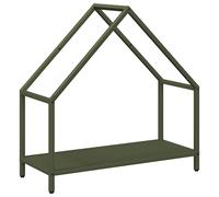 vidaXL Firewood Rack Olive Green 60x25x60 cm Cold-rolled steel