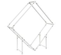 vidaXL Firewood Rack White 100x25x100 cm Cold-rolled steel