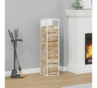 Firewood Rack Cold-rolled steel Fireplace Log Holder Wood Storage vidaXL
