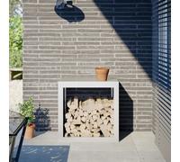 Firewood Rack Fireplace Log Store Firewood Log Rack Log Holder Steel vidaXL