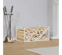 Firewood Rack Cold-rolled steel Fireplace Log Holder Wood Storage vidaXL