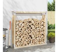 VidaXL Firewood Stack Aid 12 Pcs Silver 34 X 10 X 15 Cm Steel