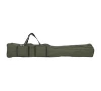vidaXL Fishing Rod Bag Carrier - Dark Green 160 cm Oxford Fabric Rod Holder with Adjustable Strap and Multiple Storage Pockets