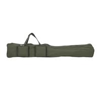 vidaXL Fishing Rod Bag Carrier - Dark Green 160 cm Oxford Fabric Rod Holder with Adjustable Strap and Multiple Storage Pockets
