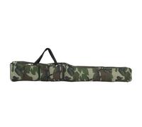 vidaXL Fishing Rod Bag - Green Camouflage Pole Carrier - 160cm - Oxford Fabric with PVC Coating - Adjustable Shoulder S and Ample Storage