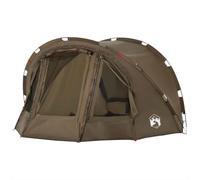 vidaXL Fishing Tent 4-Person Olive Green Waterproof