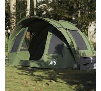 vidaXL Fishing Tent 2-Person Olive Green Waterproof