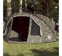 vidaXL Fishing Tent 4-Person Camouflage Waterproof