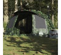 vidaXL Fishing Tent 5-Person Camouflage Waterproof