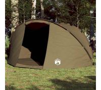 vidaXL Fishing Tent 5-Person Olive Green Waterproof
