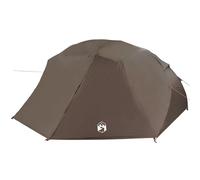 vidaXL Fishing Tent Brown Polyester 7 Person Foldable Portable
