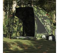 vidaxl fishing shelter tent - waterproof, portable, easy setup, camouflage polyester, 210 x 170 x 125 cm, outdoor camping tent