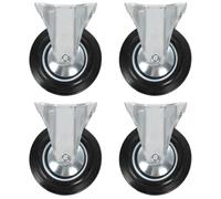 vidaXL Fixed Casters 4 pcs 160 mm