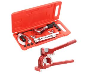 vidaXL Flaring Tool Kit Set Tube Bender Pipe Repair with Case Cutter Vehicle