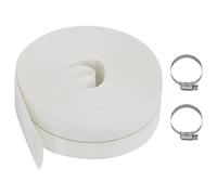 vidaXL PE Flat Hose 100m x 2" - Reinforced Discharge/Irrigation Lay Flat Pipe with Polyester Threads for Pumps/Plumbing