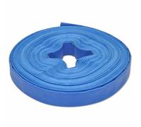 vidaXL Flat Hose for Water Delivery, 25 m, 1" Diameter, Weather- PVC Material, Reinforced with Polyester, Domestic and Commercial Use