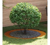 vidaXL Flat Tree Ring Brown Ø90 / 120 cm Weathering steel