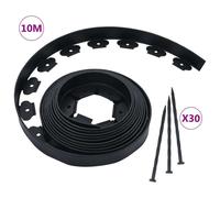vidaXL Flexible Lawn Edging with 30 Pegs 10 m 5 cm UK