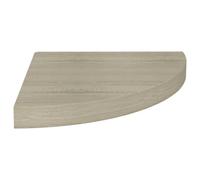 vidaXL Floating Corner Shelf Oak 35x35x3.8 cm MDF Display Hanging Rack Home