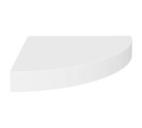 Vidaxl Floating Corner Shelf White 25X25X3.8 Cm Mdf