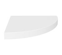 Vidaxl Floating Corner Shelf White 35X35X3.8 Cm Mdf