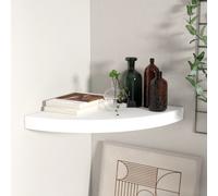 Vidaxl Floating Corner Shelf White 35X35X3.8 Cm Mdf