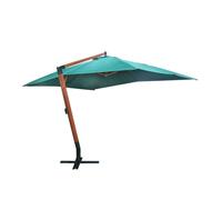 vidaXL Floating Garden Parasol Sunshade Outdoor Umbrella Canopy Melia Green