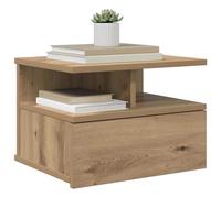 vidaXL Floating Bedside Tables 2 pcs Oak Artisanal 40x31x27cm Engineered Wood