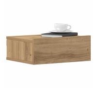 vidaXL Floating Nightstand Artisan Oak 40x32x15 cm Engineered Wood