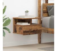 vidaXL Floating Nightstand Old wood 40 x 31 x 27 cm Engineered wood