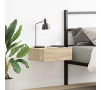 Vidaxl Floating Nightstand Sonoma Oak 40X30X15 Cm Engineered Wood