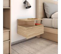 vidaXL Floating Nightstand Sonoma Oak 40x31x27cm Engineered Wood
