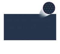 vidaXL Floating PE Solar Pool Flim 1000x500 cm Black and Blue Pond Protector