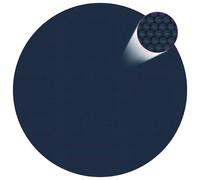 vidaXL Floating PE Solar Pool Flim 300 cm Black and Blue Pond Cover Protector