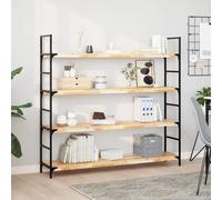 vidaXL Floating Shelf 140x30x4 cm Untreated Solid Wood Acacia