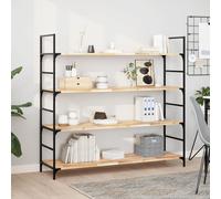 vidaXL Floating Shelf 140x40x2 cm Untreated Solid Wood Acacia