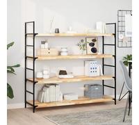 vidaXL Floating Shelf 140x40x4 cm Untreated Solid Wood Acacia