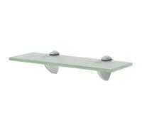 vidaXL Elegant Frosted Glass Floating Shelf - 30x20cm - Wall-Mounted Decorative Display and Storage - Durable and Versatile - Easy Assembly
