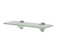vidaXL Wall Floating Shelf Panel Glass Sheet Plate Storage Room Shelving Display