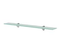 vidaXL Wall Floating Shelf Panel Glass Sheet Plate Storage Room Shelving Display