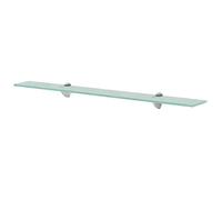 vidaXL Wall Floating Shelf Panel Glass Sheet Plate Storage Room Shelving Display