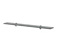 Vidaxl Floating Shelf Glass 90X10 Cm 8 Mm, Black
