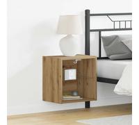 vidaXL Floating Shelf with LED Light Brown 40 x 28.5 x 40 cm