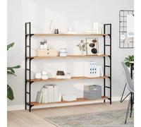 Floating Shelves Wall Storage Shelf 2pcs Oil Finished Solid Wood Acacia vidaXL