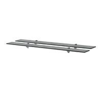 vidaXL Floating Shelves 2 pcs Glass 100x20 cm 8 mm