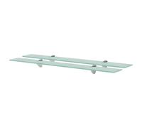 Floating Shelves 2 pcs Glass 80x20 cm 8 mm