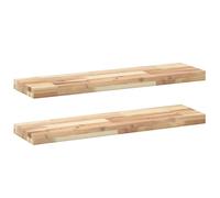 vidaXL Floating Shelves 2 pcs, Wall Shelf for Bedroom Living Room, Storage Shelf