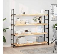vidaXL Floating Shelves 3 pcs 160x30x4 cm Untreated Solid Wood Acacia