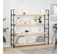 vidaXL Floating Shelves 4 pcs 120x30x2 cm Untreated Solid Wood Acacia