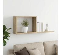 VidaXL Floating Shelves Sonoma Oak 80 X 15 X 30 Cm Engineered Wood